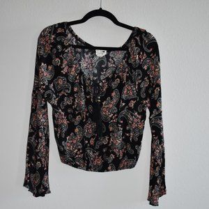 LA HEARTS FLORAL LONG SLEEVE